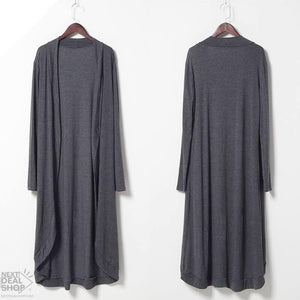 Cárdigan largo de punto para mujer (tipo duster)
