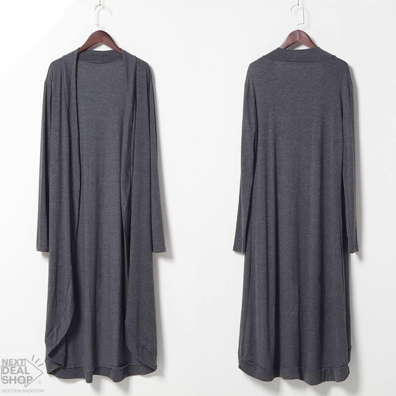 Cárdigan largo de punto para mujer (tipo duster)
