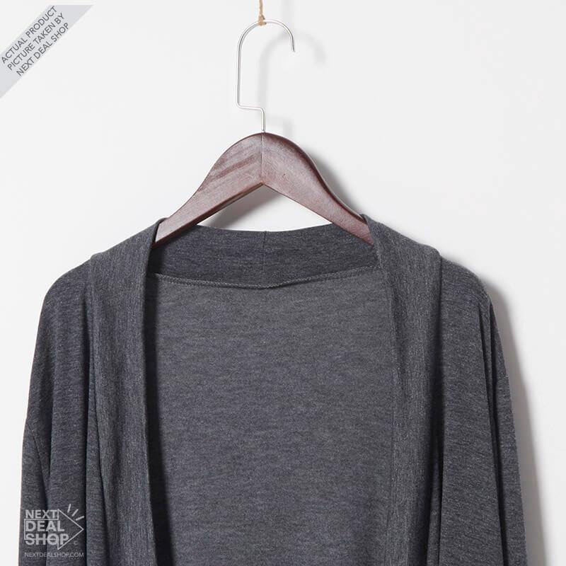 Cárdigan largo de punto para mujer (tipo duster)