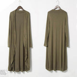 Cárdigan largo de punto para mujer (tipo duster)